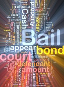 Bail bonds word cloud, bail terminology