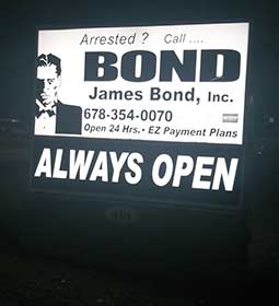 Gwinnett County Bail Bonds Sign